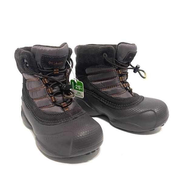 NWT Columbia Toddler Kids Brown Snow Boots Size 11 - Picture 1 of 12